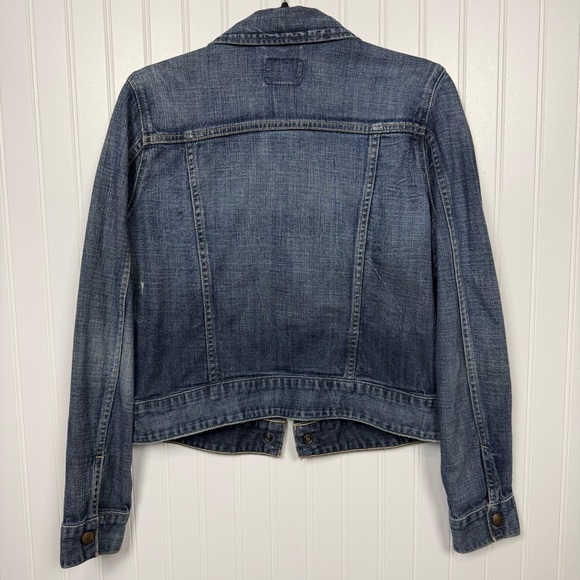 Lucky Brand Denim Jean Jacket Women's Size Medium Trucker Medium Blue Wash EUC - Picture 8 of 12